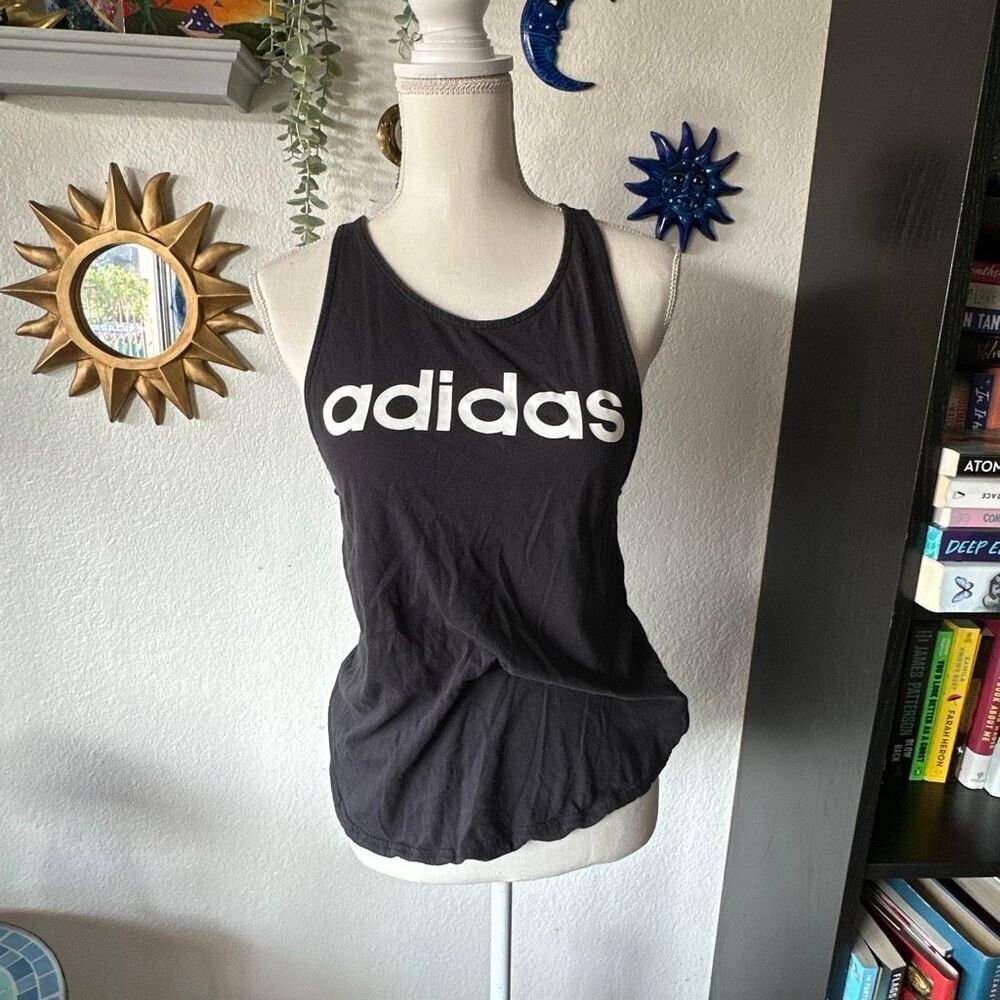 Adidas Size Small Black & White tank top athletic top